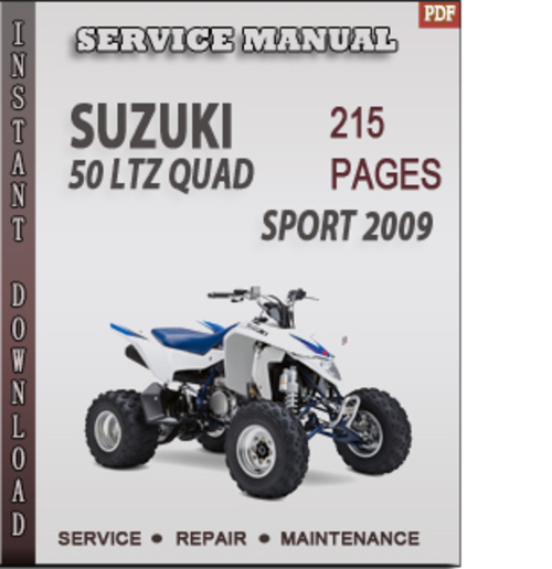 Product picture Suzuki 50 LTZ Quad Sport 2009 Factory Service Repair Manual Download