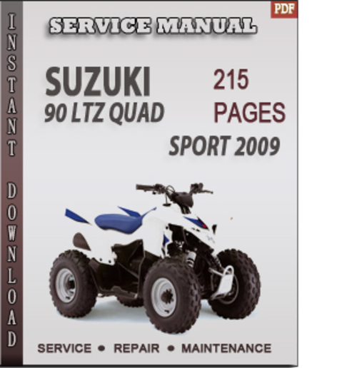 Product picture Suzuki 90 LTZ Quad Sport 2009 Factory Service Repair Manual Download