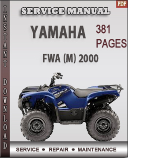 Product picture Yamaha FWA (M) 2000 Factory Service Repair Manual Download