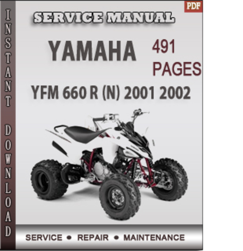 Product picture Yamaha YFM 660 R 2001 2002 Factory Service Repair Manual Download
