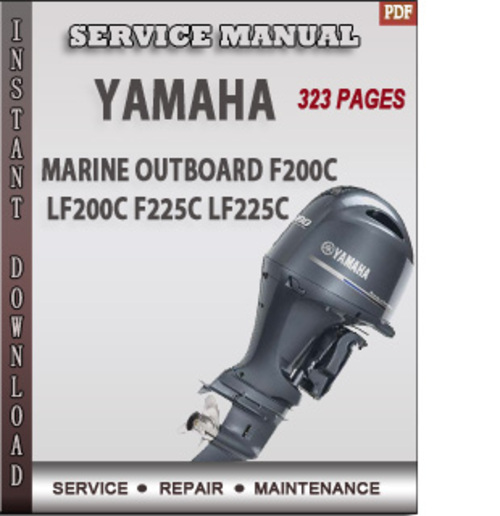 Product picture Yamaha Marine Outboard F200C LF200C F225C LF225C Factory Ser