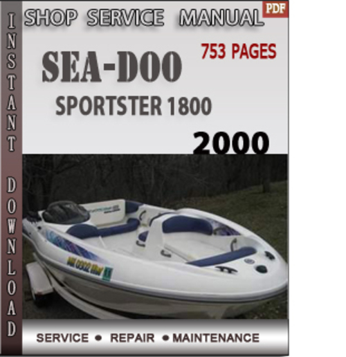 Product picture Seadoo Sportster 1800 2000 Shop Service Repair Manual Downlo