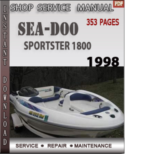 Product picture Seadoo Sportster 1800 1998 Shop Service Repair Manual Downlo