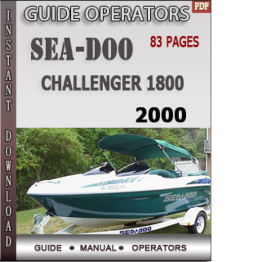 Product picture Seadoo Challenger 1800 2000 Operators Guide Manual Download