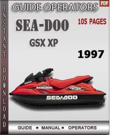 Product picture Seadoo GSX XP 1997 Operators Guide Manual Download