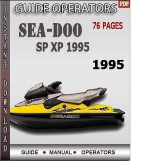 Product picture Seadoo SP XP 1995 Operators Guide Manual Download