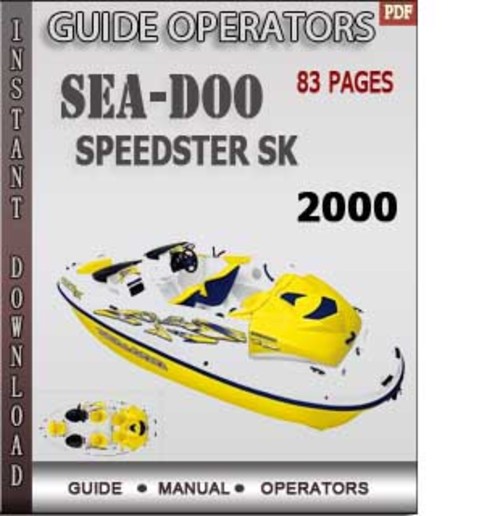 Product picture Seadoo Speedster SK 2000 Operators Guide Manual Download