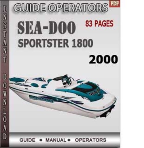 Product picture Seadoo Sportster 1800 2000 Operators Guide Manual Download