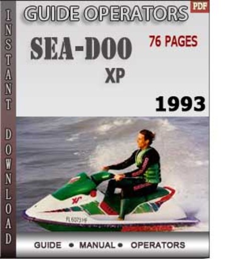 Product picture Seadoo XP 1993 Operators Guide Manual Download