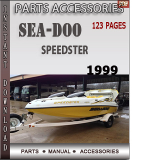 Product picture Seadoo Speedster 1999 Parts Accessories Catalog Manual Downl