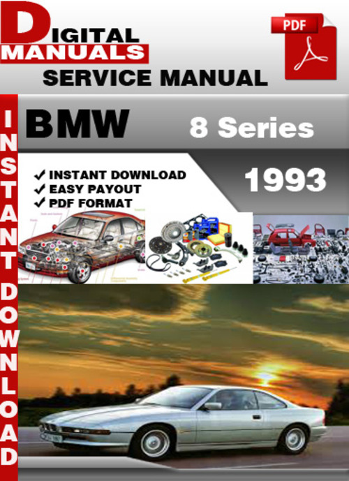 Product picture BMW 8 Series 1993 Factory Service Repair Manual