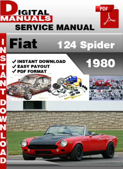 Product picture Fiat 124 Spider 1980 Factory Service Repair Manual