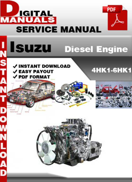 Product picture Isuzu Diesel Engine 4HK1-6HK1 Factory Service Repair Manual