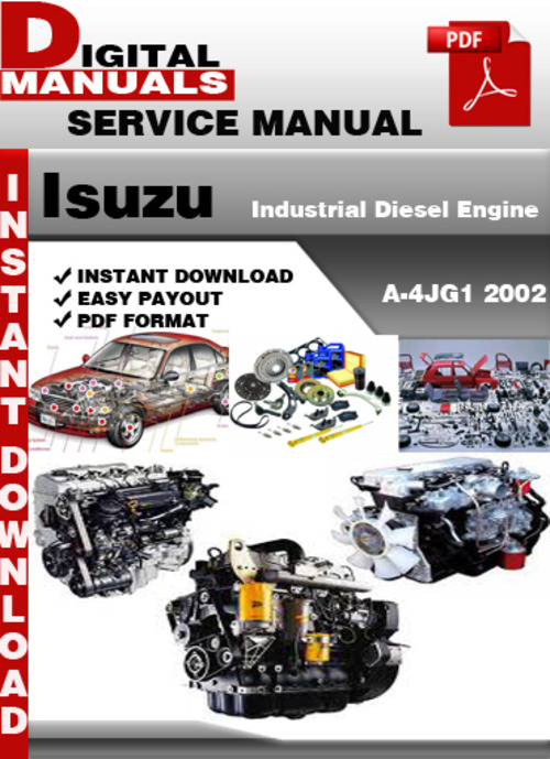 Product picture Isuzu Industrial Diesel Engine A-4JG1 2002 Factory Service R