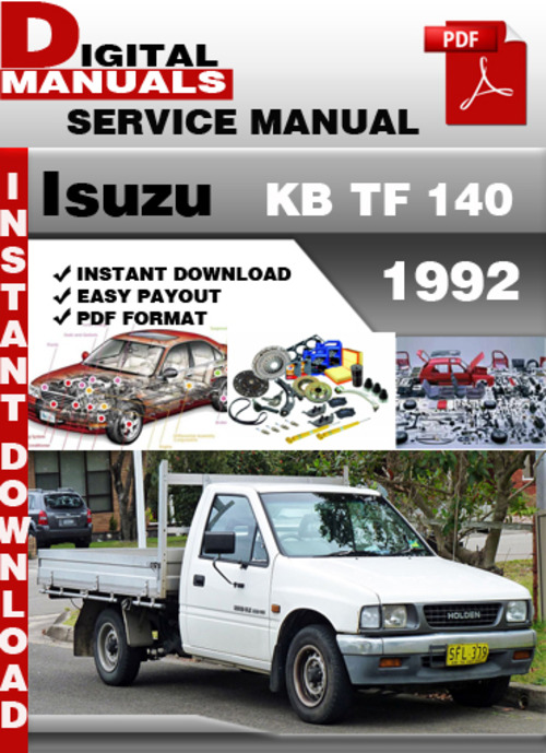 Product picture Isuzu KB TF 140 1992 Factory Service Repair Manual