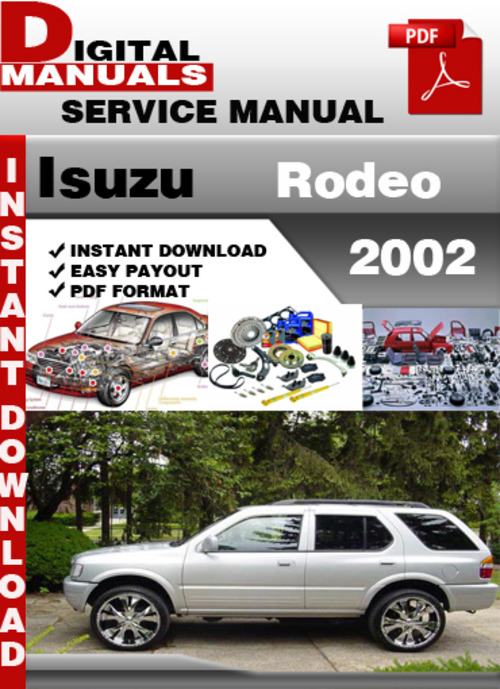 Product picture Isuzu Rodeo 2002 Factory Service Repair Manual