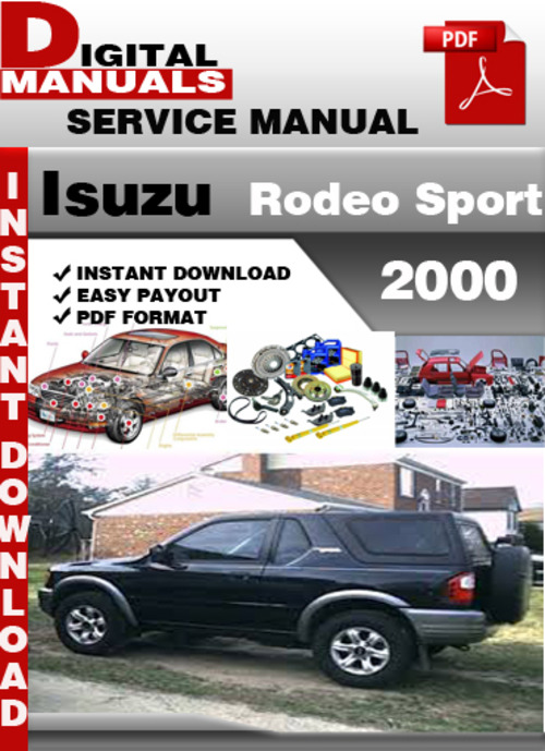 Product picture Isuzu Rodeo Sport 2000 Factory Service Repair Manual