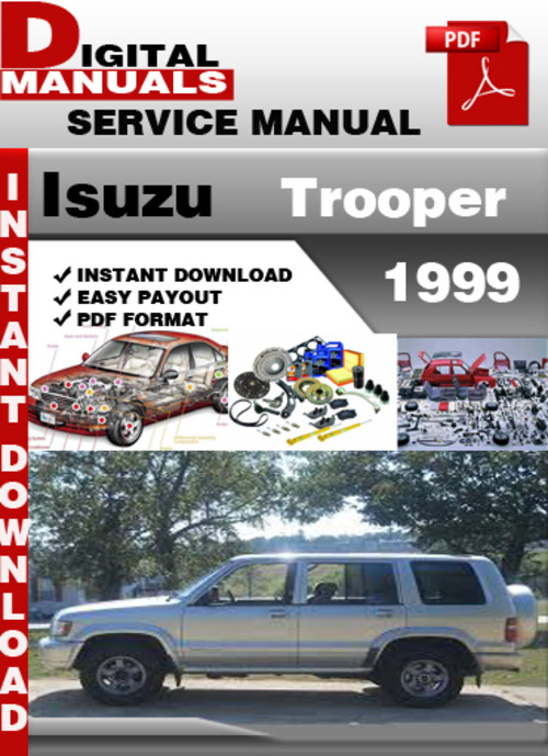 Product picture Isuzu Trooper 1999 Factory Service Repair Manual