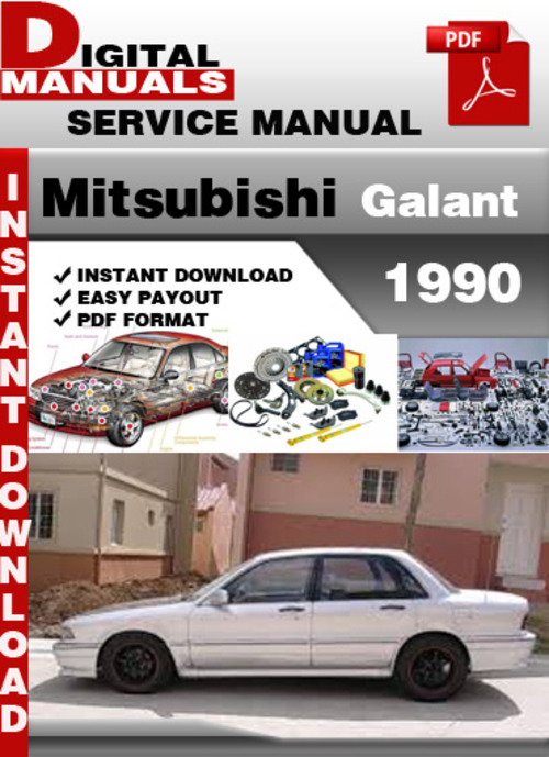 Product picture Mitsubishi Galant 1990 Factory Service Repair Manual