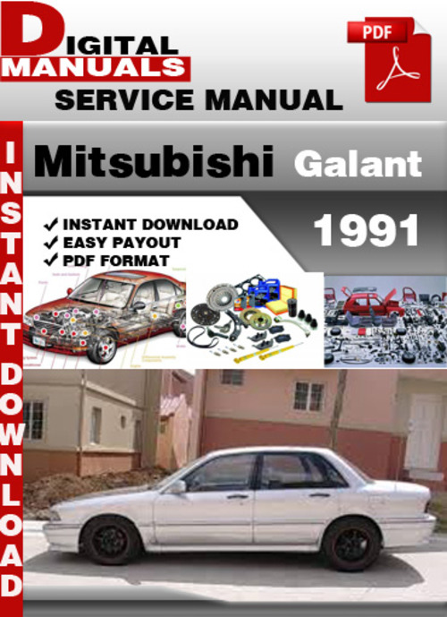 Product picture Mitsubishi Galant 1991 Factory Service Repair Manual 