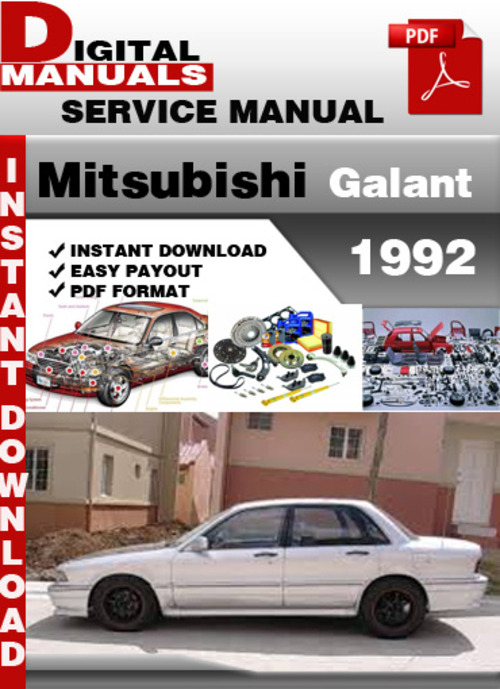 Product picture Mitsubishi Galant 1992 Factory Service Repair Manual
