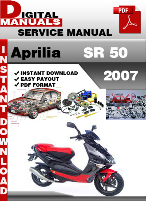Product picture Aprilia SR 50 2007 Factory Service Repair Manual