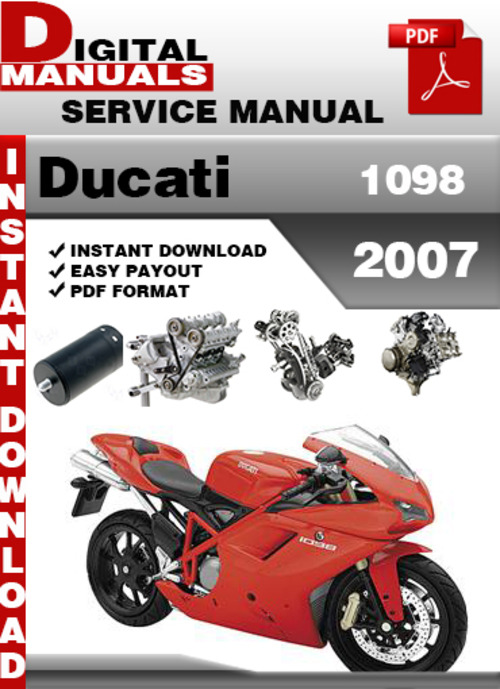 Product picture Ducati 1098 2007 Factory Service Repair Manual