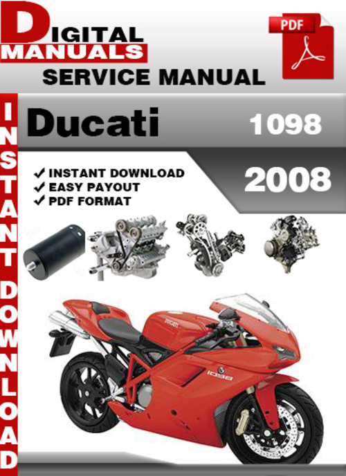 Product picture Ducati 1098 2008 Factory Service Repair Manual