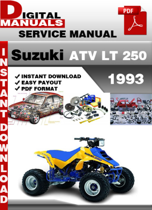Product picture Suzuki ATV LT 250 1993 Factory Service Repair Manual Pdf