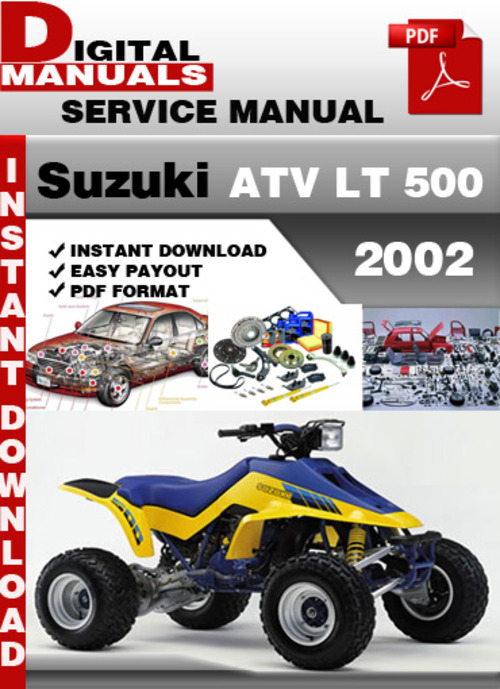 Product picture Suzuki ATV LT 500 2002 Factory Service Repair Manual Pdf