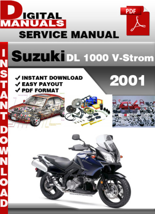 Product picture Suzuki DL 1000 V-Strom 2001 Factory Service Repair Manual Pd