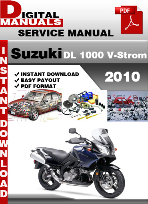 Product picture Suzuki DL 1000 V-Strom 2010 Factory Service Repair Manual Pd