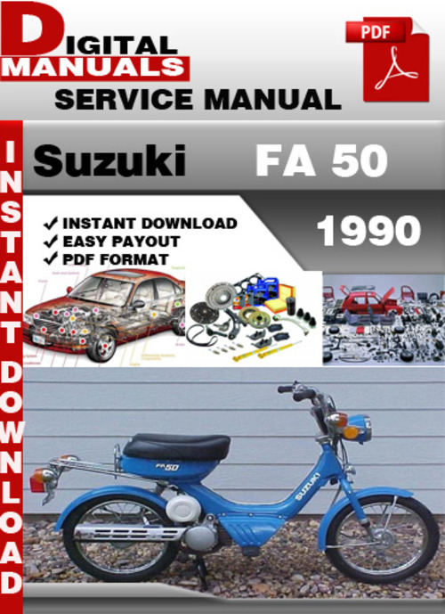 Product picture Suzuki FA 50 1990 Factory Service Repair Manual Pdf
