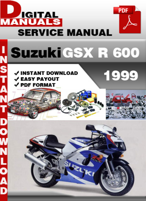 Product picture Suzuki GSX R 600 1999 Factory Service Repair Manual Pdf