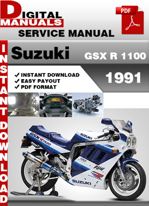 Product picture Suzuki GSX R 1100 1991 Factory Service Repair Manual Pdf