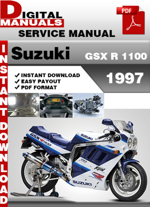 Product picture Suzuki GSX R 1100 1997 Factory Service Repair Manual Pdf
