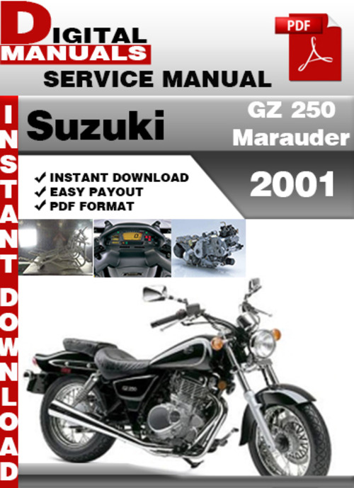 Product picture Suzuki GZ 250 Marauder 2001 Factory Service Repair Manual Pd