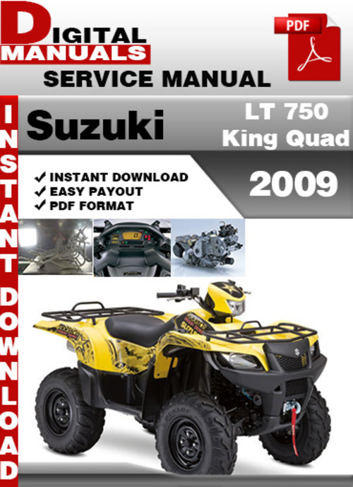 Product picture Suzuki LT 750 King Quad 2009 Factory Service Repair Manual P