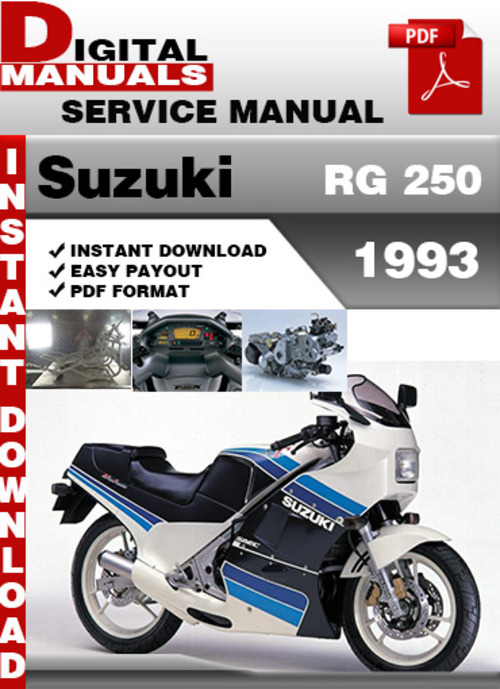 Product picture Suzuki RG 250 1993 Factory Service Repair Manual Pdf