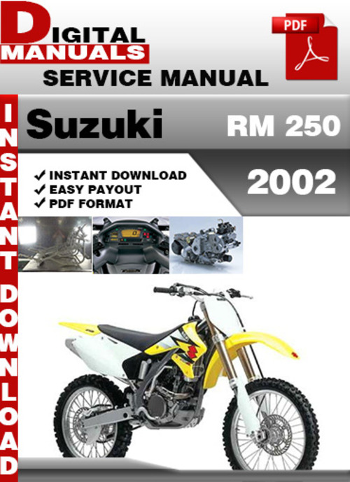 Product picture Suzuki RM 250 2002 Factory Service Repair Manual Pdf