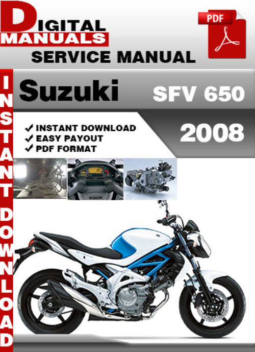 Product picture Suzuki SFV 650 2008 Factory Service Repair Manual Pdf